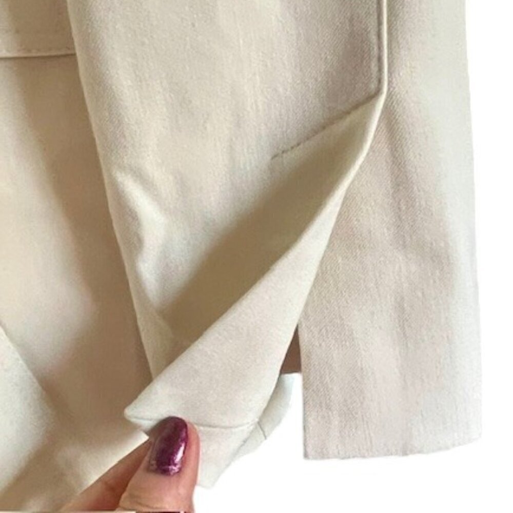 ZARA SRPLS Collection Women Blazer Jacket Belted Off White Bloggers Fav Med NWT - Picture 8 of 16